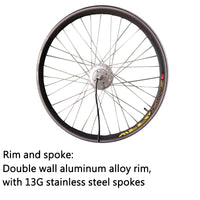 Electric Bicycle Rear Wheel Conversion Kit Electric Bicycle Batteries, Rear Rack, Other Accessories