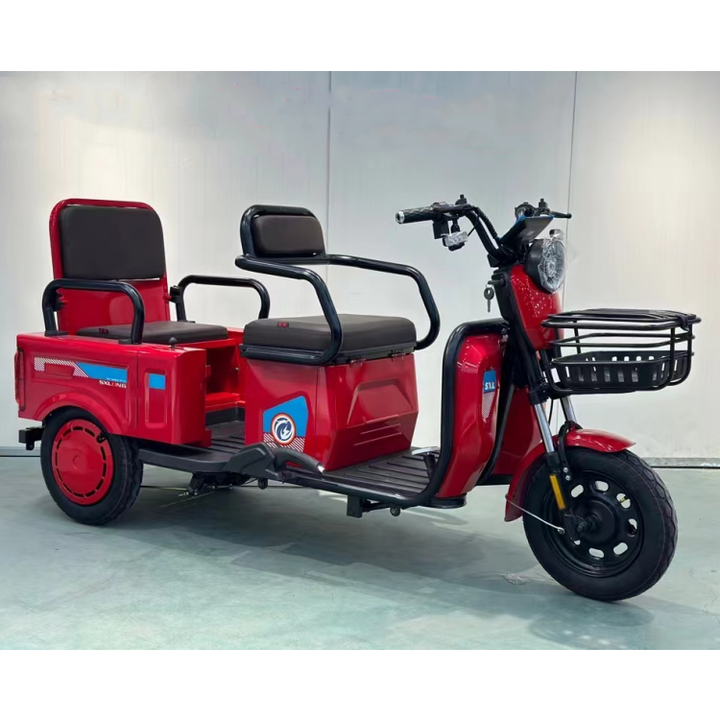New Upgrade Small Buggy Passenger-cargo Tricycle Electric for 5 Passengers 600W 800W Pickup Truck 3 Wheels Moped Scooter Elderly