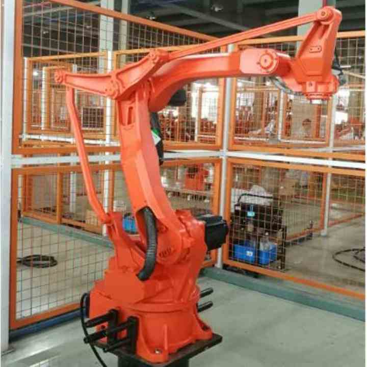 Handling Robotic Arm 4 China QJAR QJR130-3100M With CNGBS Robot Gripper Guide Rail Dress Pack For Palletizing Solutions