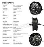 SiAECOSYS QSMOTOR 3000W 72V 80kph Hub Motor with EM100SP controller and kits for electric scooter