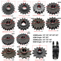 12T 14T 15T 16T 18T 20T 22TElectric tricycle 428 single sprocket 530 double chain single row gear 630 motorcycle drive sprocket