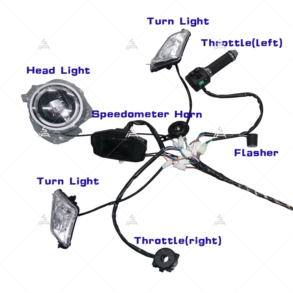 SiAECOSYS QSMOTOR 12x7.5inch 1500W 48V 55kph Hub Motor with EM50SP controller and kits for E-Scooter