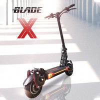 Blade X Electric Scooter 60V Dual Motor 2*1200W Top Speed 75km/h 10*3 inch Wide Tire BladeX E-scooter Blade10 Skateboard 60V