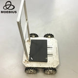 70kg Heavy-Duty Mecanum Wheel Trolley Omnidirectional Wheel Mobile Robot Metal Chassis for Research