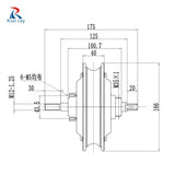 12inch BLDC Scooter Hub Motor Wheel 48V 500W Brushless Non-Gear Hub Motor 36V 350W E Bike Motor Wheel For Electric Scooter Ebike