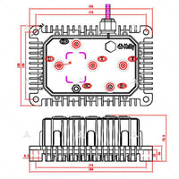 Kelly KLS7250N 30V-72V 380A SINUSOIDAL BRUSHLESS MOTOR CONTROLLER for 5000W Electric Motorcycle E-scooter