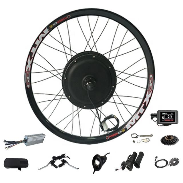 NBPower 2000W E-Bike Conversion Kit - 17.5AH Lithium Battery Optional , Non-Gear Hub Motor, LCD Display - Compatible with 26", 27.5", and 29" - Electric Bike Conversion Kit