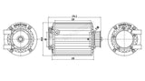 QS 10inch Rim 1000W Mid Drive Motor Assembly Kits with EM50SP Controller 72V 55KPH for Electric Scooter