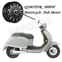 SiAECOSYS QSMOTOR 12inch 3000W 48V 74kph Hub Motor with EM100SP controller and kits for electric scooter