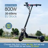 C8 800W 8inch wheels Electric Scooter with 18ah big battery capacity 30-60kms ebike max speed 35km/h powerful e scooter