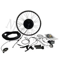 48V 1000W Electric Bike Conversion Kit - Brushless Non-Gear Hub Motor Built in  Smart Controller and Optional Battery