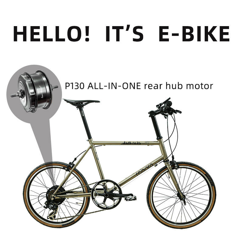P130 All-in-One Rear Motor  E-bike Convesion kit  Built-in battery, controller, sensor, connection module all-in-one motor for electric bicycle