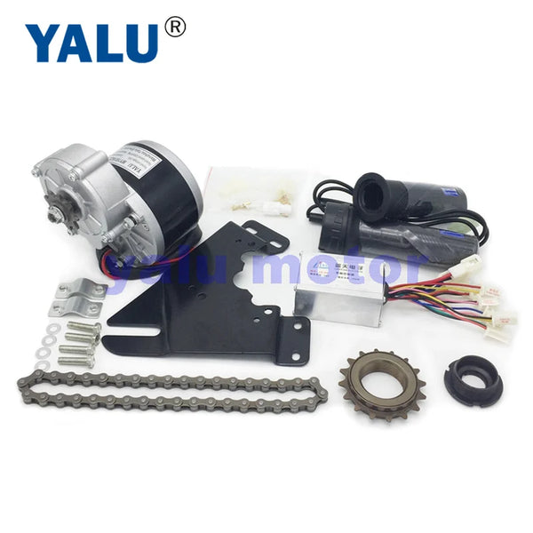 250W Geared Electric Bicycle Engine Kit Include  24V 36V DC Motor With Brushed Controller for Bike Brush Motor Conversion Kit