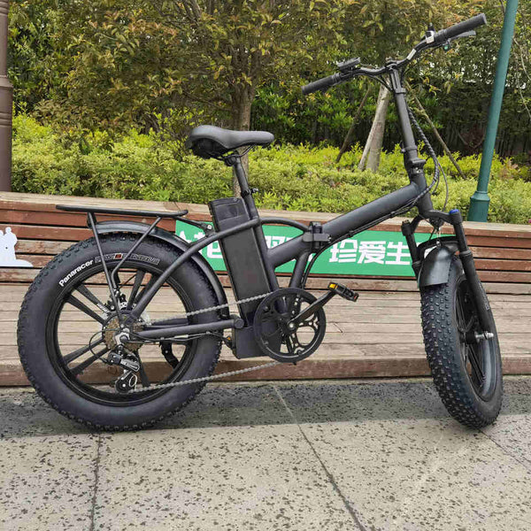 Powerful 500W Snow Ebike with Fat Tires - Electric Bicycle for Snowy Terrain with 1000W Capability