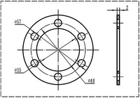 QS Motor 2mm thickness Disc Brake Spacer