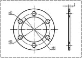 QS Motor 2mm thickness Disc Brake Spacer