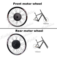 EBIKE Conversion Kit 48v 1000w Front/Rear Motor Wheel Electric Bicycle Conversion Kit 20" 24" 26" 27.5" 28" 700C 29" 48V Motor W