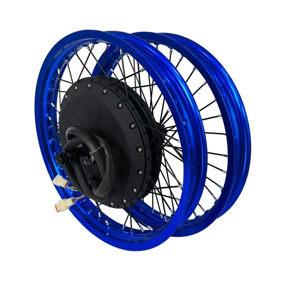 High-Powered 8000W Ebike Conversion Kit - Fast Speed Brushless Motorcycle Hub Motor with Waterproof Design for 17-21 Inch Wheels