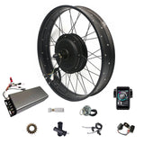 5000W Brushless Electric Bicycle Motor Kit with Sabvoton Controller - High-Powered Fat Tire Ebike Conversion Kit for 20" and 26" Wheels