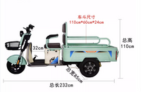 High Quality Electric Tricycles Electric Trike Electric Tricycle 800W 1000W Cargo Trucks