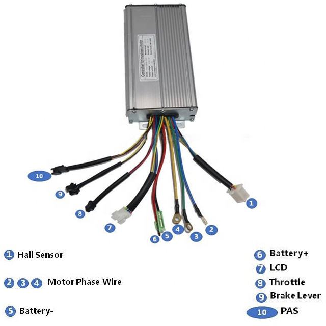 Efficient 2000W Electric Bike Conversion Kit - Powerful Brushless Hub Motor and Smart Controller for Front or Rear Wheel Ebike Conversion