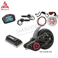 SiAECOSYS 12 X 3.5 inch QS138 3000W 72V 100KPH Mid Drive Motor CAN Controller for Adult Electric Motorbike