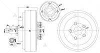 QSMOTOR 8000W V4 96V 125Kph 2Wd Dual Hub Motor with APT96600 Controller kits for E-Car