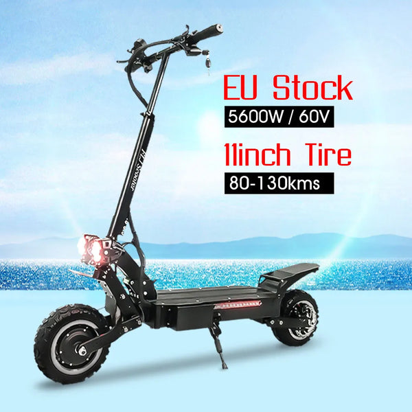 FLJ Upgrade T112 Electric Scooter EU Stock 60V 5600W Dual Motor Off Road or On road scooter Foldable adults kick scooter