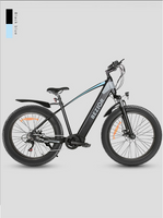 BEZIOR XF800 Mid Motor Fat Tire Electric Mountain Bike 500W Mid Drive Electric Moped Bicycle with 48V Lithium Battery 7-Speed Off-Road E-Bike