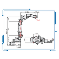 6 axis robot china mig welding robot GBS6-C2080 arms robotic With welding torch and 2 AXIS welding positioner