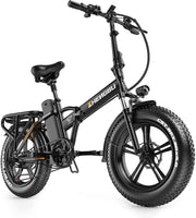 ZHENGBU EUY F6 20 Inch Fat Tire Folding Ebike 48V 18Ah Removable Lithium Battery 750W Motor 30MPH Electric Bicycle