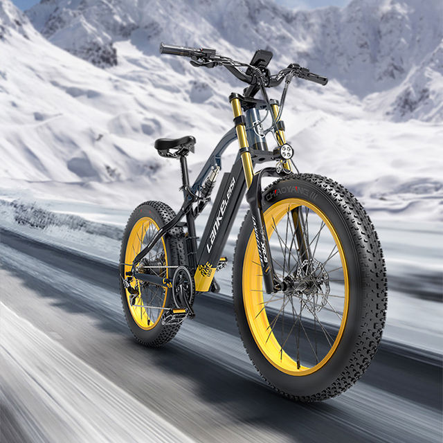 Lankeleisi RV700 26" Inch Electric Mountain Bicycle - 1000W Motor Off-Road Fat Tire Bike with 48V 16Ah Lithium Battery for Mountain Sport and Dirt Riding