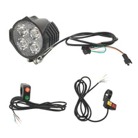 Electric Scooter Front Light with horn light button ECO/TURBO Single/Dual Horn Light Button wires