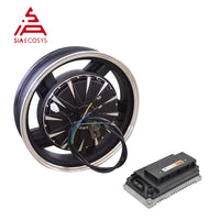 QSMOTOR 16X3.5inch 3000W V1.2 72V 90kph Electric Motorcycle Hub Motor Kits Electric Power Train With Motor Controller