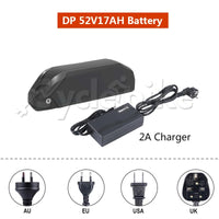 135mm Neweset V3 135mm drop out ebike kit 52V WF2000W electric bike conversion kit with 52V 17AH DP lithium battery