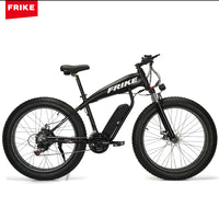 FRIKE All-Terrain 26-Inch Fat Tire Mountain E-Bike - Conquer Any Terrain with this Versatile Off-Road Electric Bicycle