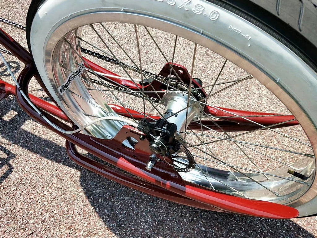 Premium 26-Inch Retro Fat Tire Bicycle - Vintage Style Long Bike for Classic Cycling Experience