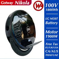 Begode Gotway Nikola Plus Electric Unicycle 100V 1800WH 2700WH 1900W 60km/h EUC Monocycle Balance Smart