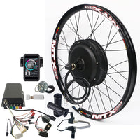 Powerful 3000W Electric Bike Conversion Kit - Gearless Brushless Hub Motor with 80A Smart Controller for Motorcycle and Bicycle Wheels