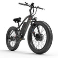 LANKELEISI MG740 PLUS 26 Inch Fat Tire Electric Dirt Bike 2000W Dual Drive Electric Mountain Bike with 48V 17.5Ah Lithium Battery for Off-Road Adventures