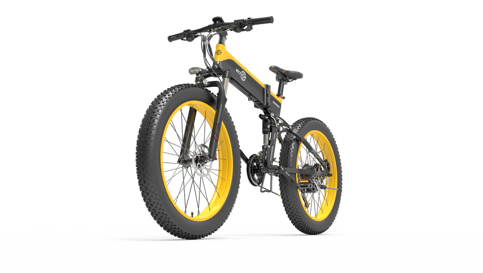 Ship From US EU Warehouse Bezior x1500 folding electric mountain bike 26 inch 40km/h 1500W 48V 13Ah fat tire off road snow beach electric dirt bike