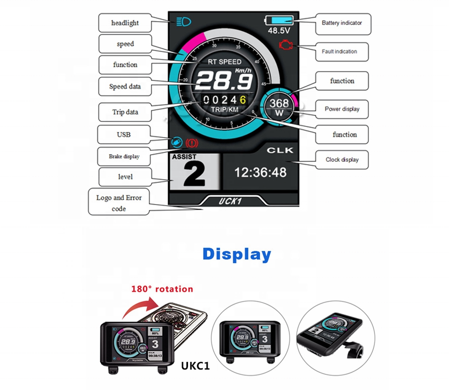 High powered electric bike conversion kit Dropouts E-bike Kit 72V 3000w E bike Conversion Kit Rear Wheel with 80A Dual Hall Controller
