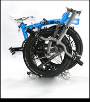 Titanium Alloy Folding Bike Titanium Alloy Two-Color 16inch Inside 5 Speed Folding Bike