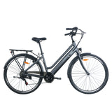 GOGOBEST GM28 Step Thru City Bike 350W Electric Bicycle with 36V 10.4Ah Lithium Battery and 27.5-Inch Tires for Women Two-Seat Ebike with 80km Range