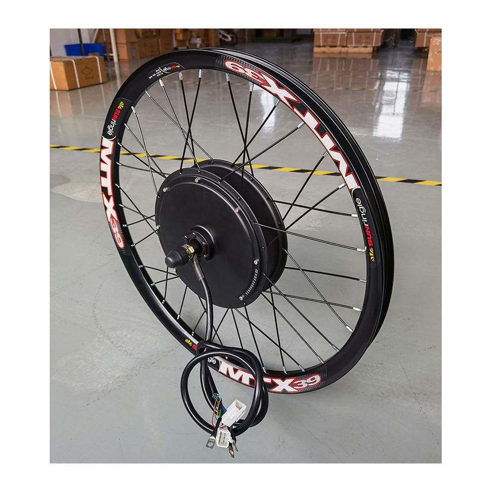 Nbpower 72V 3000W Electric Bike Conversion Kit with Brushless Gearless Hub Motor  daul-mode 80A smart controller for mountain bike dropout 135mm