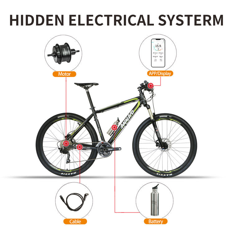 keyde S110 rear motor for electric bicycle conversion kit wireless control 250W 36V, highly integrated rear motor for ebike conversion kit