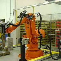 6 Axis Industrial Robotic Arm China QJAR QJR6-1 With CNGBS Robot Guide Rail Dress Pack For Automated Material Handling Robot