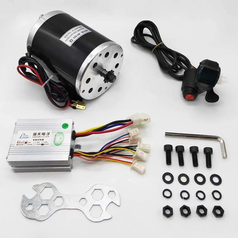 MY1020 500W24V36V48V E-bike Conversion Accessory Scooter E-kart ATV Small Electric Car Pinion motor Kit plus Installation wrench