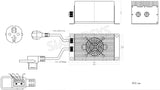 SiAECOSYS 6000W 72V 110kph V3 Hub Motor with EM200-2SP controller and kits for electric motorcycle