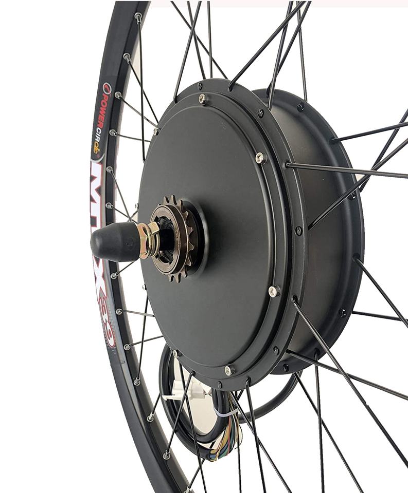High-Powered 3000W Electric Bike Conversion Kit - Brushless Non-Gear Hub Motor with UKC1 Display for 26-29 Inch Wheels Ebike Conversion Kit